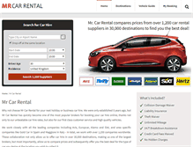 Tablet Screenshot of mrcarrental.com